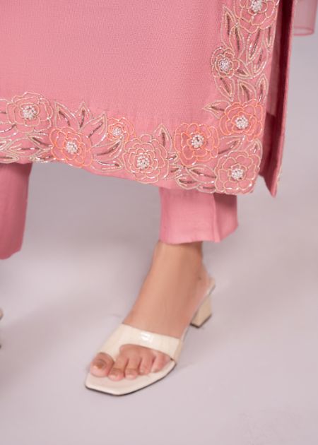 TeaPink Embroidered