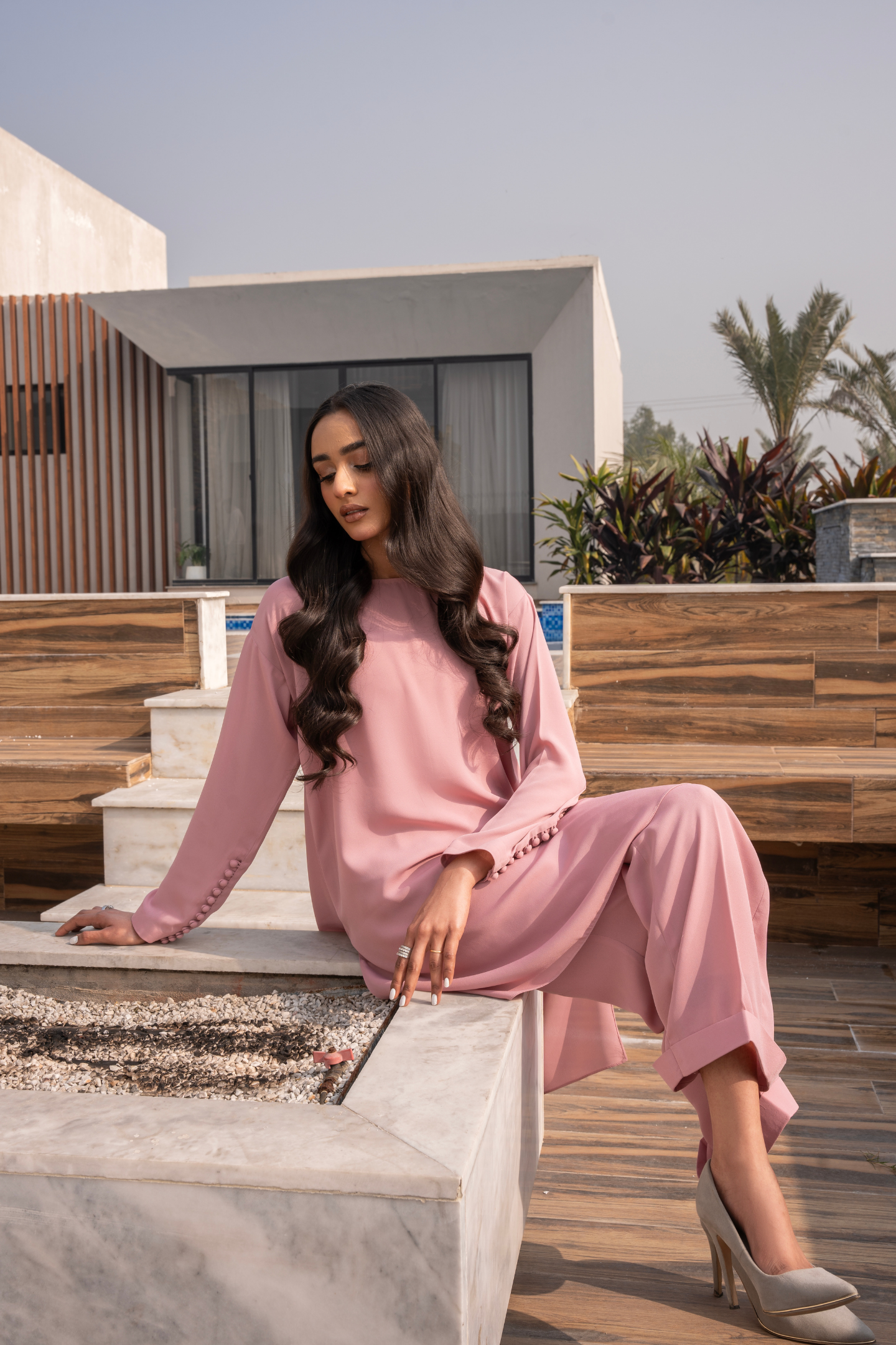 Sea Pink Coord Set